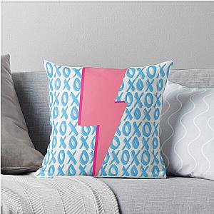 Pink Lightning Bolt Throw Pillow