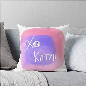 XO Kitty Throw Pillow