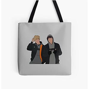 sam and colby      All Over Print Tote Bag