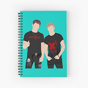 Sam and Colby   Spiral Notebook