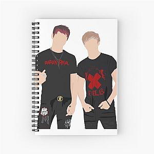 Sam and Colby  Spiral Notebook