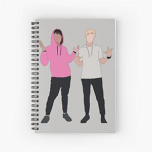 Sam and Colby  Spiral Notebook