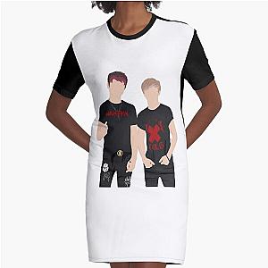 Sam and Colby  Graphic T-Shirt Dress