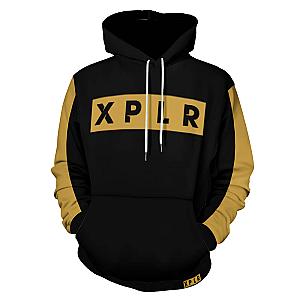 XPLR Gold New Logo Pullover Hoodies, Men Or Women Hooded Sweatshirt Long Sleeve