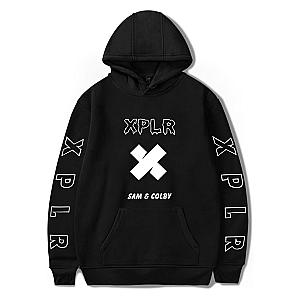 New Sam and Colby Printed XPLR Harajuku Boys Girls Streetwear, Fashion Hoodie, Hooded Pullover Sweatshirt