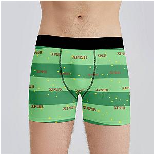 Xplr Boxers Custom Photo Boxers Men's Underwear Striped Printed Boxers Green