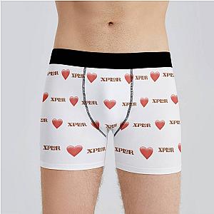 Xplr Boxers Custom Photo Boxers Men's Underwear Heart Boxers White