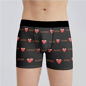 Xplr Boxers Custom Photo Boxers Men's Underwear Heart Boxers Black