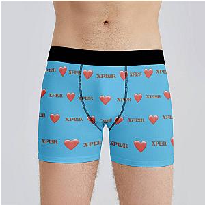 Xplr Boxers Custom Photo Boxers Men's Underwear Heart Boxers Blue