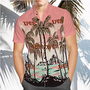 Xplr Hawaiian Shirt Custom Photo Hawaiian Shirt Pink Coconut Grove Hawaiian Shirt