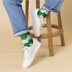 Xplr Socks Custom Photo Socks Striped Printed Socks White