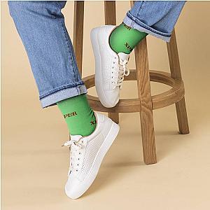 Xplr Socks Custom Photo Socks Plain Green Socks