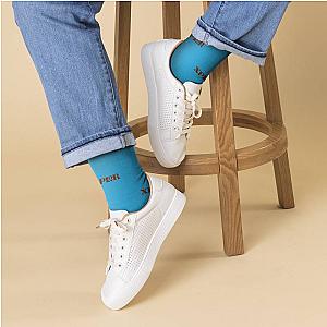 Xplr Socks Custom Photo Socks Plain Blue Socks
