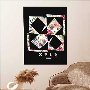 Xplr Merch Poster Art Wall Poster Sticky Poster Gift for Fans Flowers Poster
