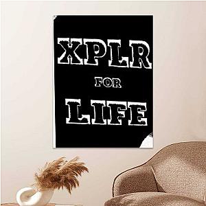 Xplr Merch Poster Art Wall Poster Sticky Poster Gift for Fans Background Logo Poster