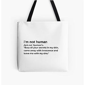 I'm Not Human by XXXTentacion All Over Print Tote Bag RB3010