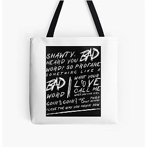 Rainbow Girls Boys Xxxtentacion Bad Lyrics Great Men Women All Over Print Tote Bag RB3010