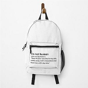I'm Not Human by XXXTentacion Backpack RB3010