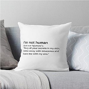I'm Not Human by XXXTentacion Throw Pillow RB3010