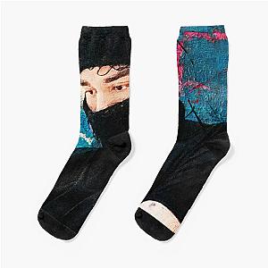 Yeat Socks - Yeat Balaclava Abstract Painting Graphic Design Fan Art Socks