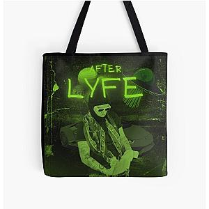 Yeat Bags - Afterlyfe Yeat Twizzy Tonka Alien Flexing Racks Trippy Fan Art Graphic Design All Over Print Tote Bag RB1312