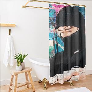 Yeat Balaclava Abstract Painting Graphic Design  Shower Curtain Premium Merch Store