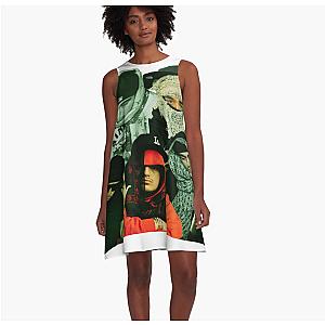 Yeat Tribute Collage Design 2022 A-Line Dress Premium Merch Store