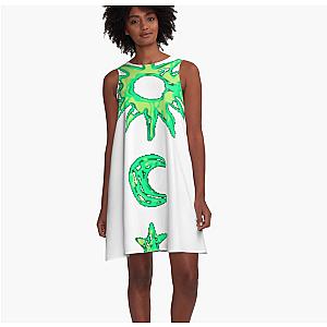 Stylized Yeat Logo Design A-Line Dress Premium Merch Store