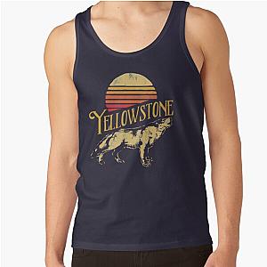 Yellowstone Vintage Retro Wolf Howling Tank Top RB1608