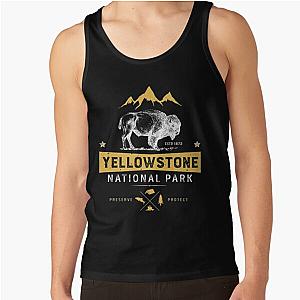 Yellowstone T shirt National Park Bison Buffalo - Vintage Gifts Men Women Youth Kids Tees Tank Top RB1608