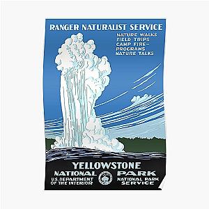 Vintage Travel Poster: Yellowstone National Park Poster RB1608