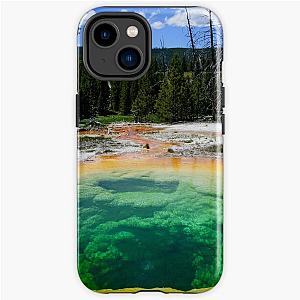 Morning glory hot spring, Yellowstone iPhone Tough Case RB1608