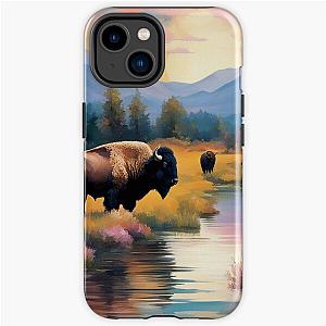 American Bison at Yellowstone Wildlife Sanctuary iPhone Tough Case RB1608