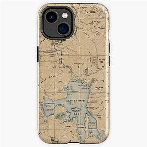 Vintage Map of Yellowstone National Park (1889) iPhone Tough Case RB1608