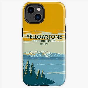 Yellowstone National Park Yellowstone Lake Vintage iPhone Tough Case RB1608