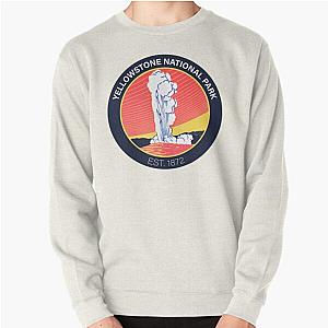 Yellowstone National Park Sticker Pullover Sweatshirt RB1608