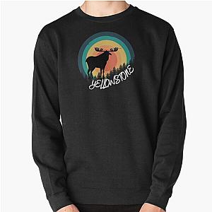 moose Yellowstone national park  Pullover Sweatshirt RB1608