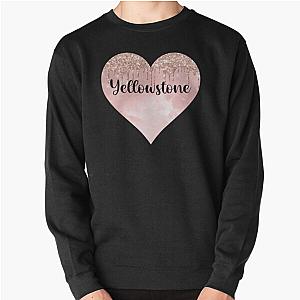 Yellowstone trip in glitter heart Pullover Sweatshirt RB1608