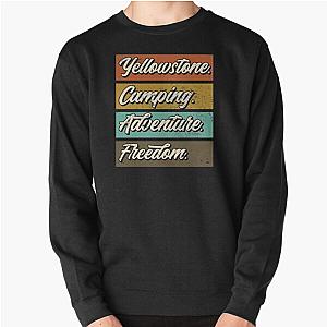 Yellowstone park.Camping adventure Pullover Sweatshirt RB1608