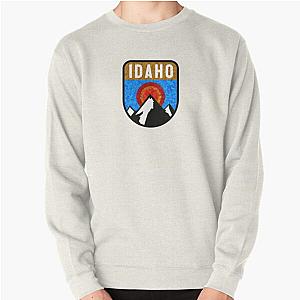 IDAHO MOUNTAINS OUTDOORS NATURE SKIING YELLOWSTONE SUN VALLEY KETCHUM NATURE HIKING Pullover Sweatshirt RB1608