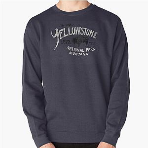 Yellowstone National Park Bison Pullover Sweatshirt RB1608