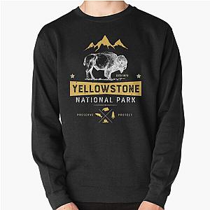 Yellowstone T shirt National Park Bison Buffalo - Vintage Gifts Men Women Youth Kids Tees Pullover Sweatshirt RB1608