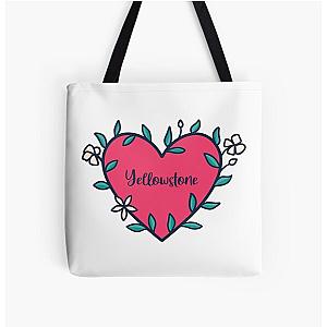 Yellowstone Heart All Over Print Tote Bag RB1608