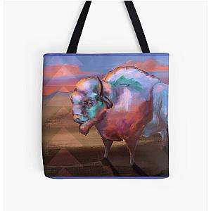 Yellowstone Bison All Over Print Tote Bag RB1608