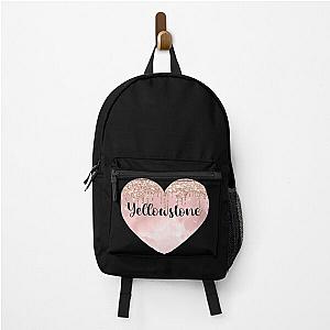 Yellowstone trip in glitter heart Backpack RB1608