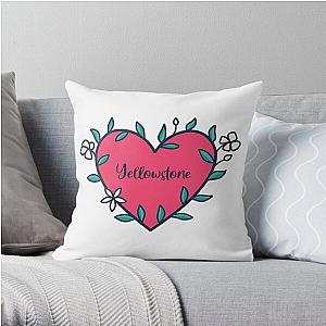 Yellowstone Heart Throw Pillow RB1608