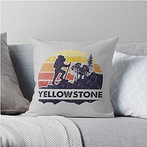 Yellowstone hiker gift Throw Pillow RB1608