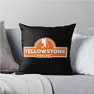 Yellowstone hiking trip Throw Pillow RB1608