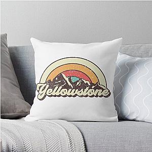 Yellowstone hiking trip Throw Pillow RB1608