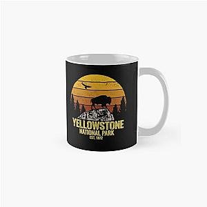 Yellowstone National Park Wyoming Buffalo Bison Vintage  Classic Mug RB1608